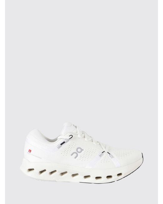 On Shoes White Cloudsurfer 2 Wide Mesh Sneakers On for men