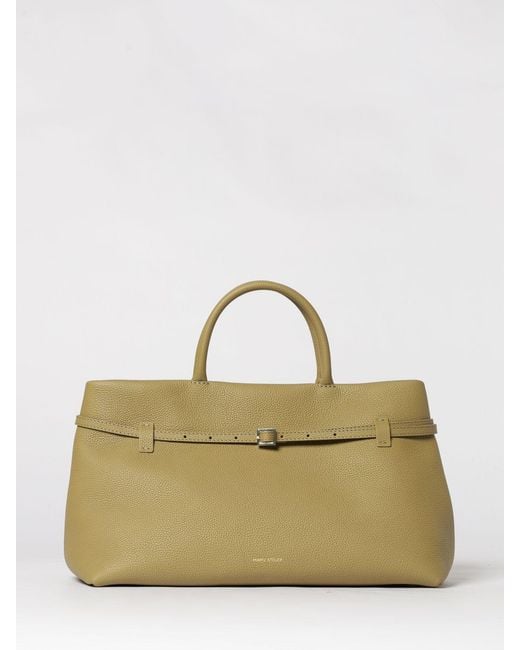 MANU Atelier Natural Le Cambon 40 Grained Leather Bag