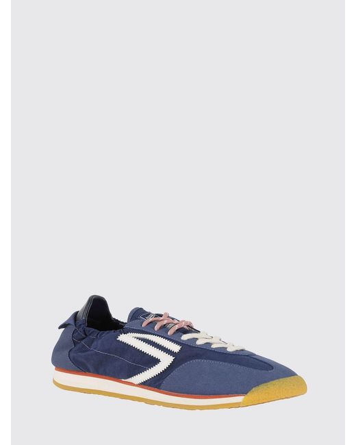 PURAAI Blue Panther Vegan Leather And Nylon Sneakers for men