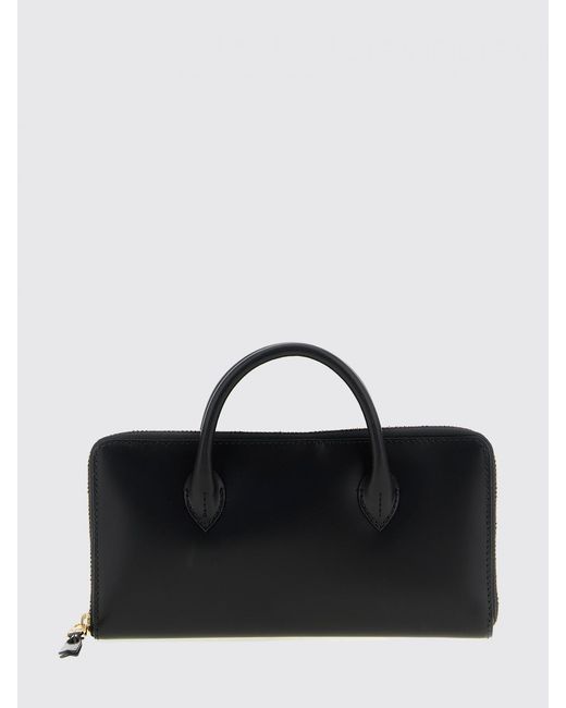 Comme des Garçons Black Leather Wallet for men