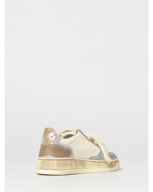 Autry Natural Medalist Low Super Vintage Used Leather Sneakers