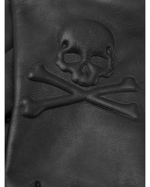 Philipp Plein Gray Gloves for men