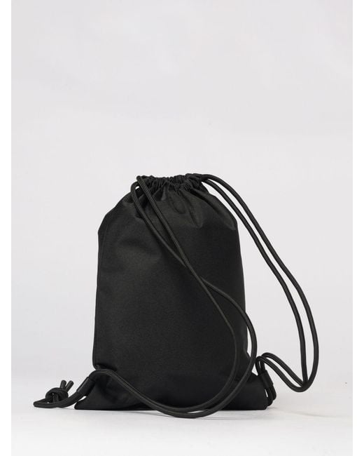 EA7 Black Nylon Backpack With Logo for men