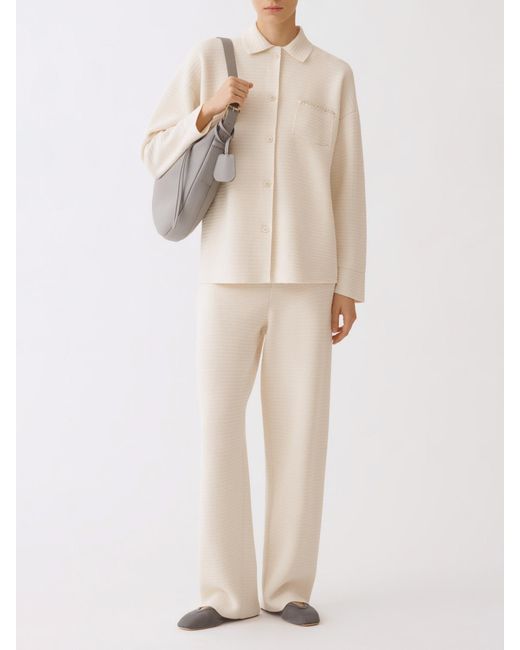 Fabiana Filippi Pink Virgin Wool And Cotton Trousers