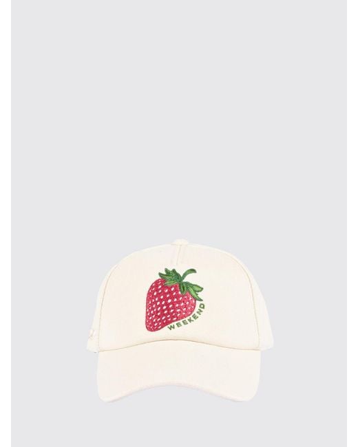 Weekend by Maxmara Pink Cotton Baseball Cap