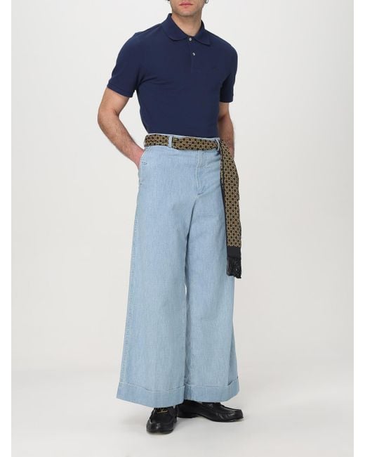 Valentino Blue Polo Shirt for men