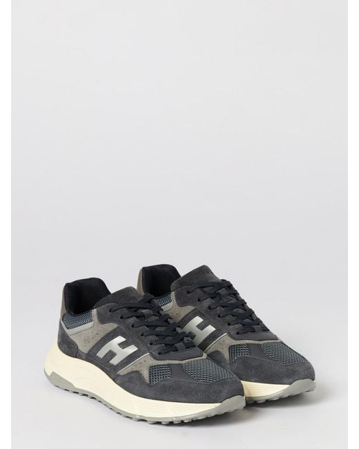 Hogan White Hyperlight Suede And Mesh Sneakers for men