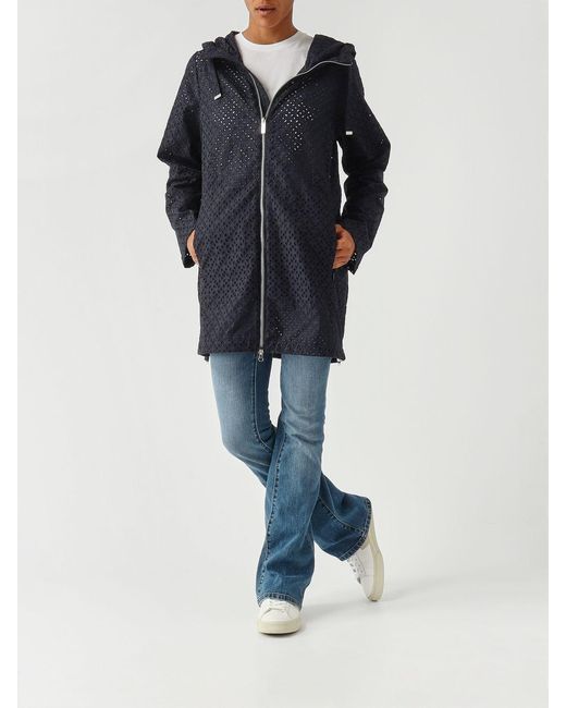 Colmar Blue Blooming Perforated Fabric Jacket