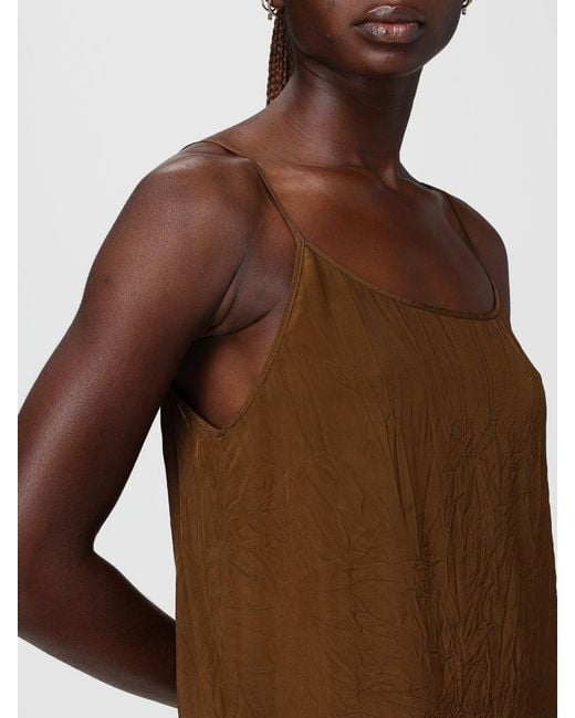 Uma Wang Brown Anaya Viscose Blend Dress