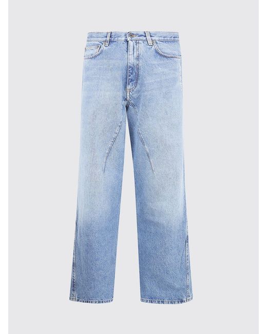 Off-White c/o Virgil Abloh Blue Denim Straight Jeans for men