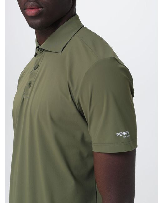 People Of Shibuya Green Cotton Polo Shirt for men