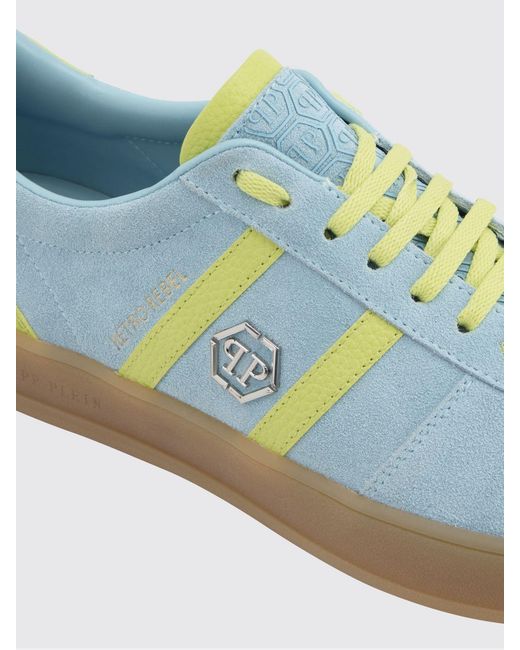 Philipp Plein Green Retro Rebel Suede Sneakers for men