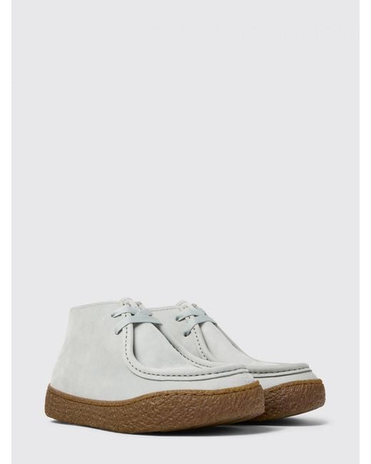 Camper White Peu Terreno Suede Chukka Boots