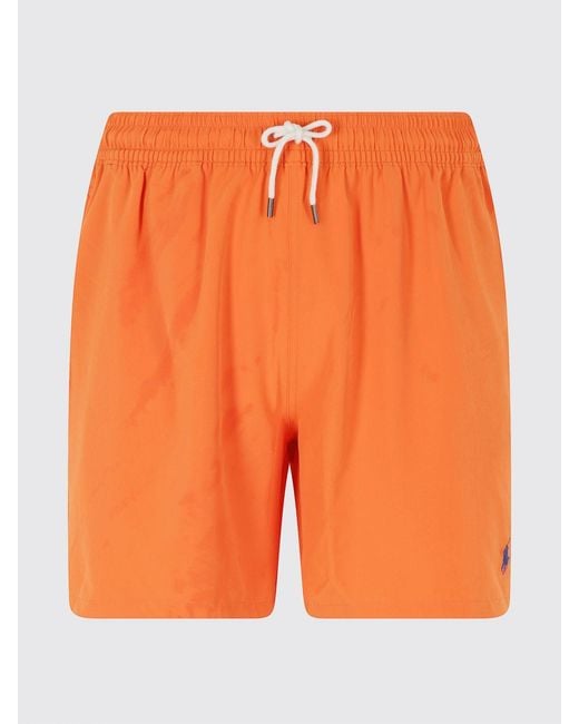 Polo Ralph Lauren Orange Polyamide Swimsuit for men