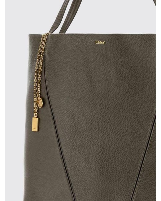 Chlo&Eacute Borsa Spin di Chloé in Gray