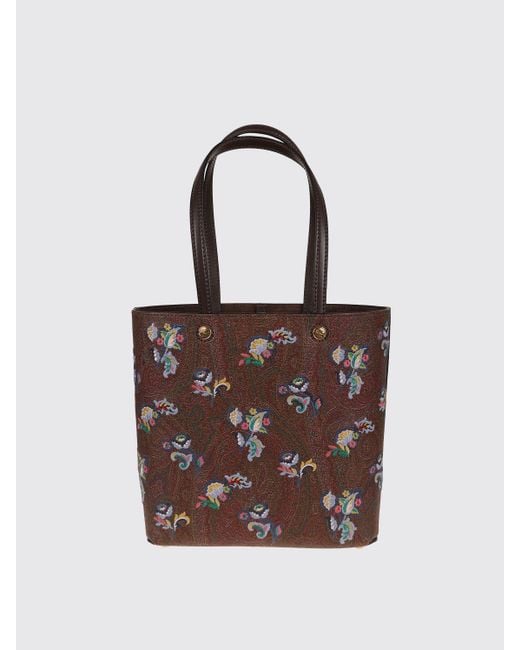 Etro Brown Schultertasche Damen
