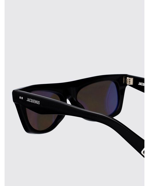 Jacquemus Black Pina Rectangular Cat-Eye Sunglasses for men