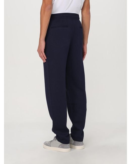 Brunello Cucinelli Blue Sweatpants for men