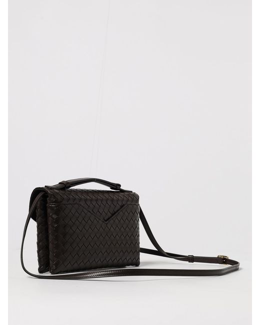 Bottega Veneta Black Knot Lock Woven Leather Bag