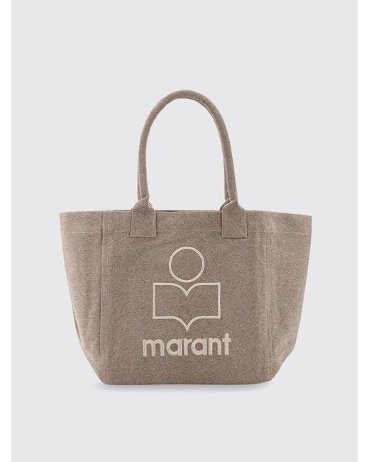 Isabel Marant Natural Yenki Cotton Canvas Bag