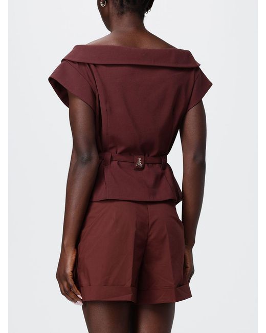Patrizia Pepe Red Viscose Vest