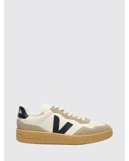 Veja White Sustainable O.T. Leather Low-Top Sneakers With Contrast Logo for men