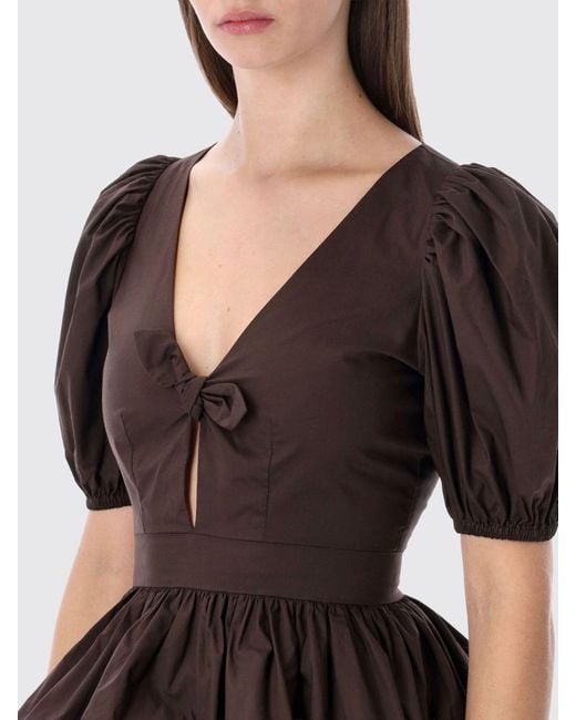 ROTATE BIRGER CHRISTENSEN Black Organic Cotton Top