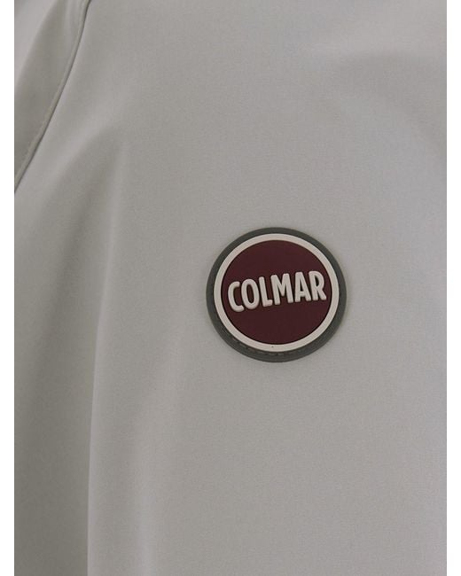 Colmar Gray Softshell Polyester Hooded Jacket for men