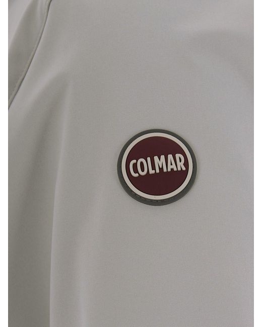 Colmar Gray Softshell Polyester Hooded Jacket for men