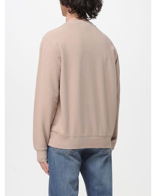Sun 68 Blue Cotton Crewneck Sweatshirt With Logo for men