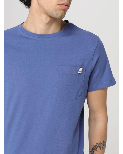 K-Way Blue T-shirt for men
