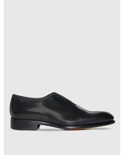 Doucal's Oxford-Schuhe Aus Poliertem Leder in Black für Herren
