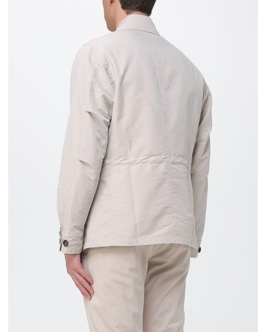 Eleventy Gray Cotton Blend Jacket for men