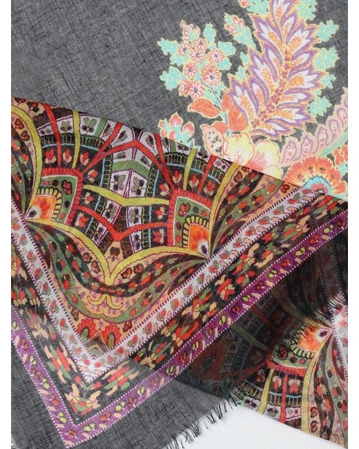 Etro Black Scarfs
