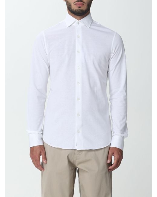 Michael Kors White Michael Shirt In Cotton for men