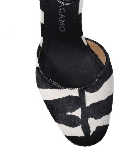 Ferragamo White High Heel Shoes