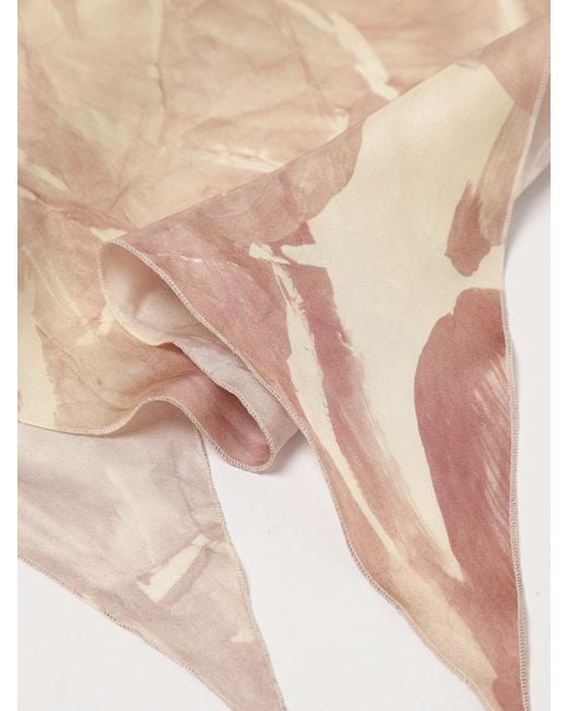 Alysi Natural Printed Silk Scarf