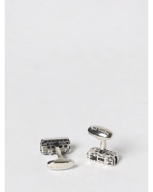 Paul Smith White Brass Bus Cufflinks for men