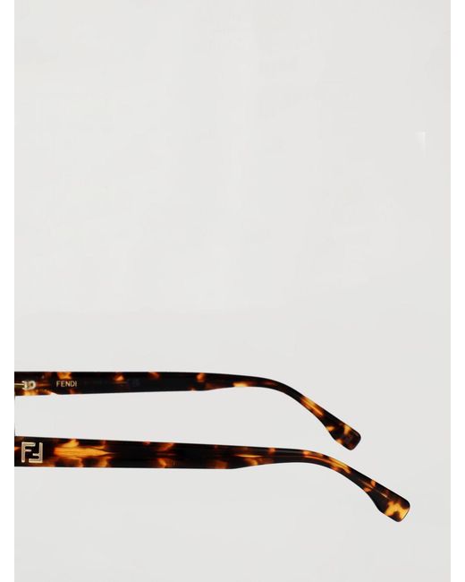 Fendi White Ff Squared Sunglasses for men