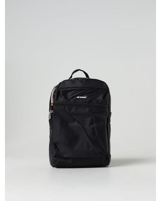 K-Way Black Backpack for men