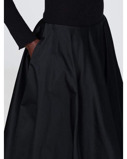Balenciaga Black Silk Blend Balloon Skirt