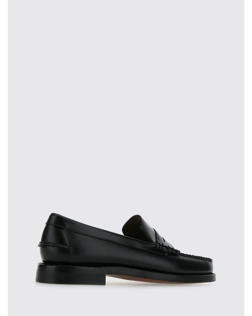 Sebago White Classic Dan Brushed Leather Loafers for men