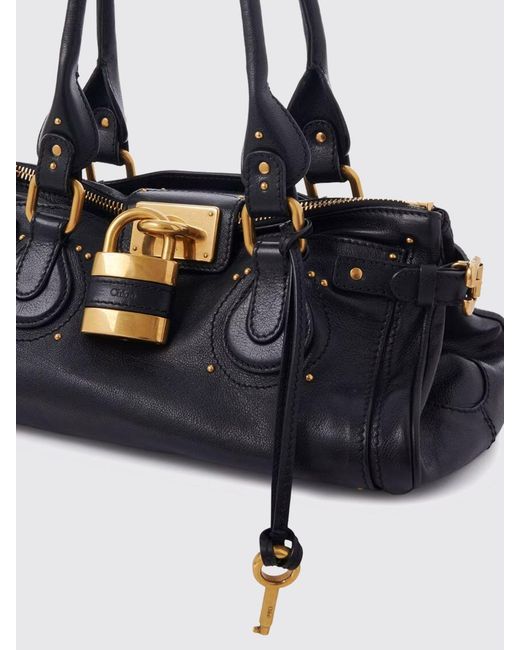 Chloé Black ChloÉ Paddington Ledertasche