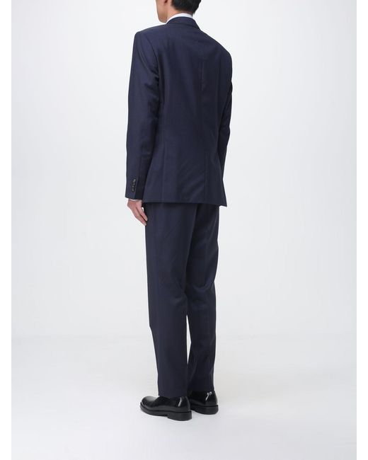 Boss Blue Single Breasted Suit for men