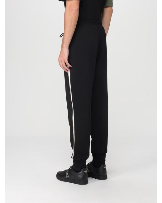 EA7 Black Trousers for men