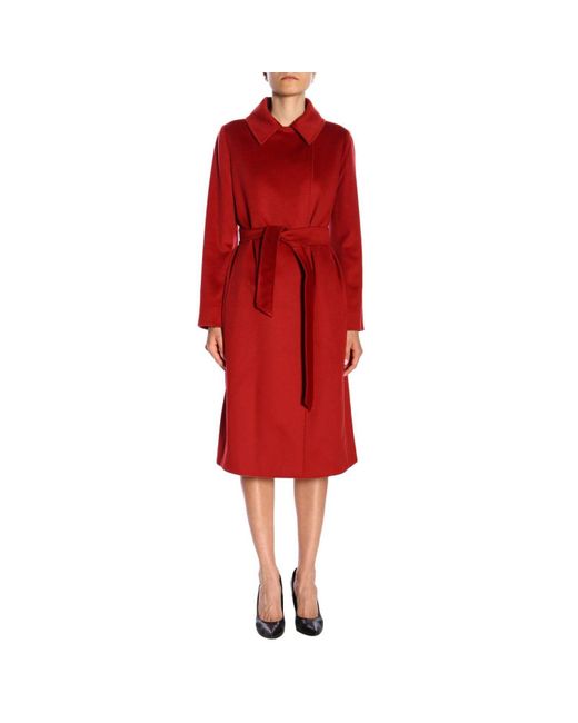 Max Mara Studio Red Women's Coat