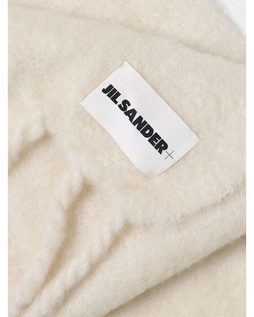 Sciarpa in lana mohair di Jil Sander in White da Uomo