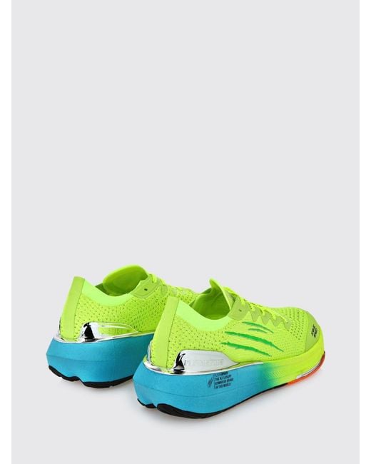 Philipp Plein Green Atomic Speed Crochet Knit Sneakers for men