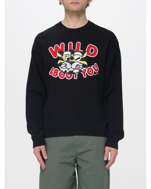 KENZO Black Wild About You Wool And Cotton Knit for men