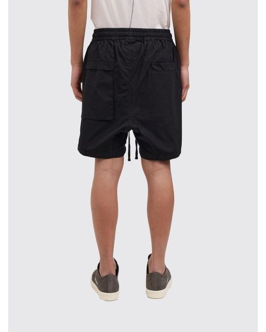 Thom Krom Black Cotton Drawstring Shorts for men